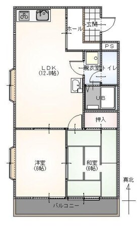 ヒルズサンワードの物件間取画像